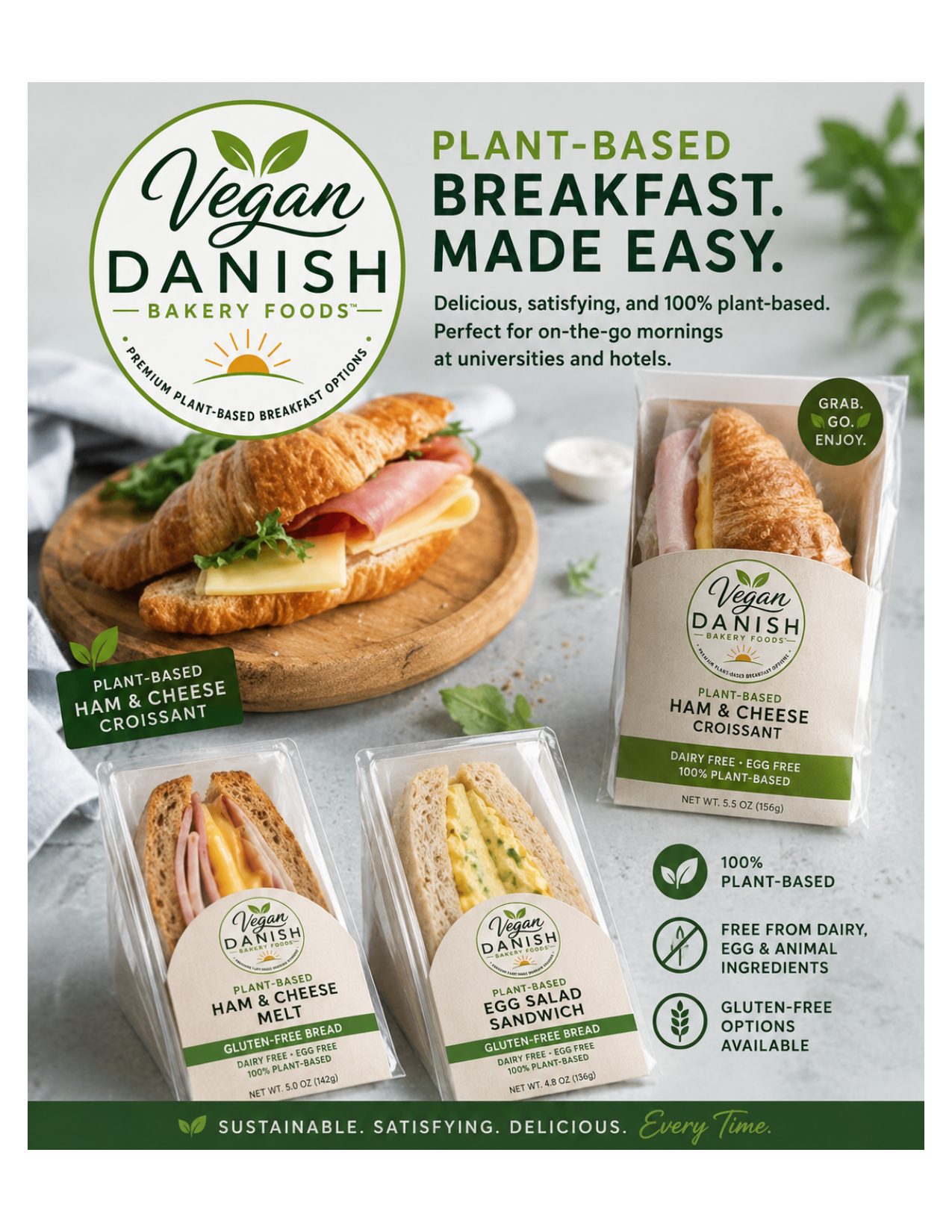 Breakfast Grab & Go Sandwiches sell sheet preview