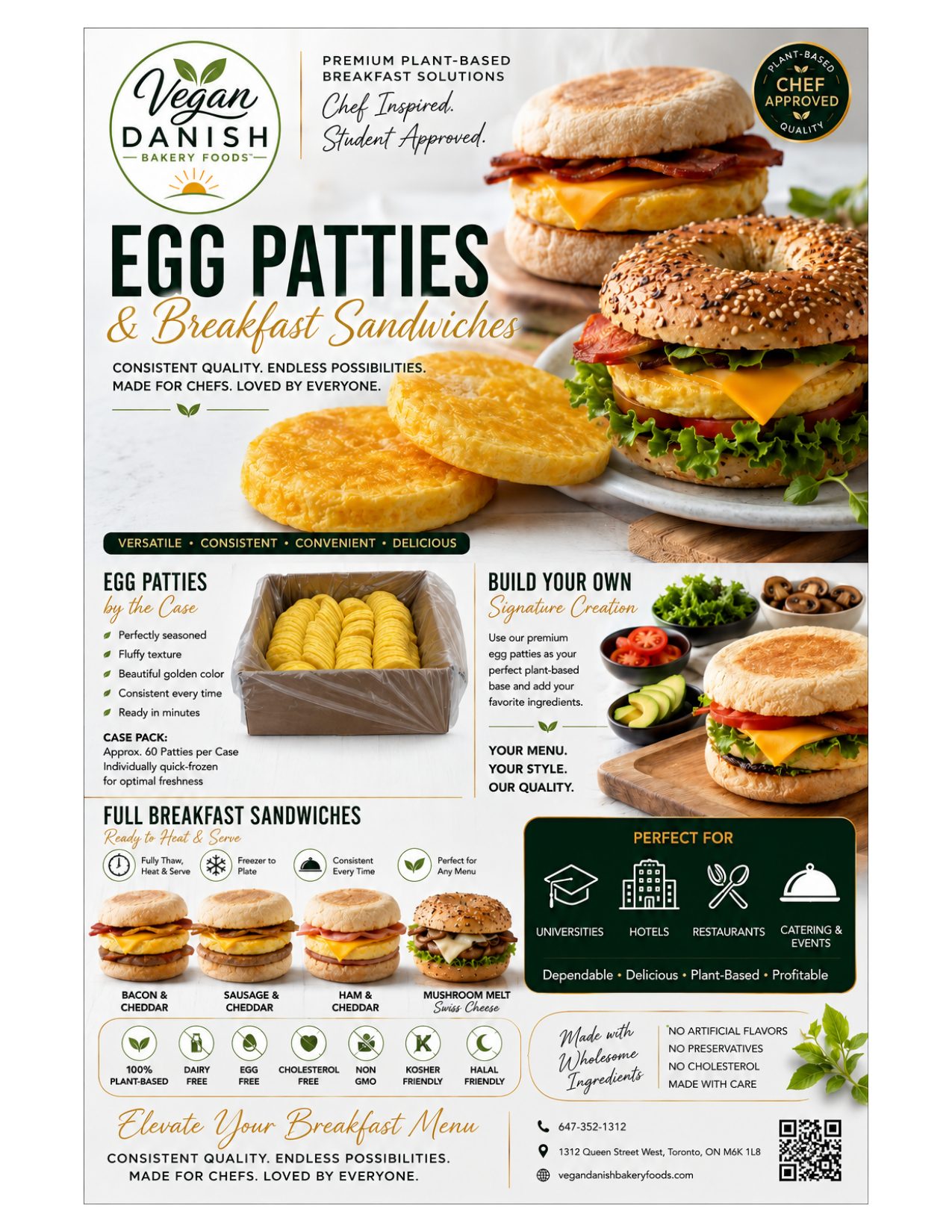 Plant-Based Egg Patties & Sandwiches sell sheet preview