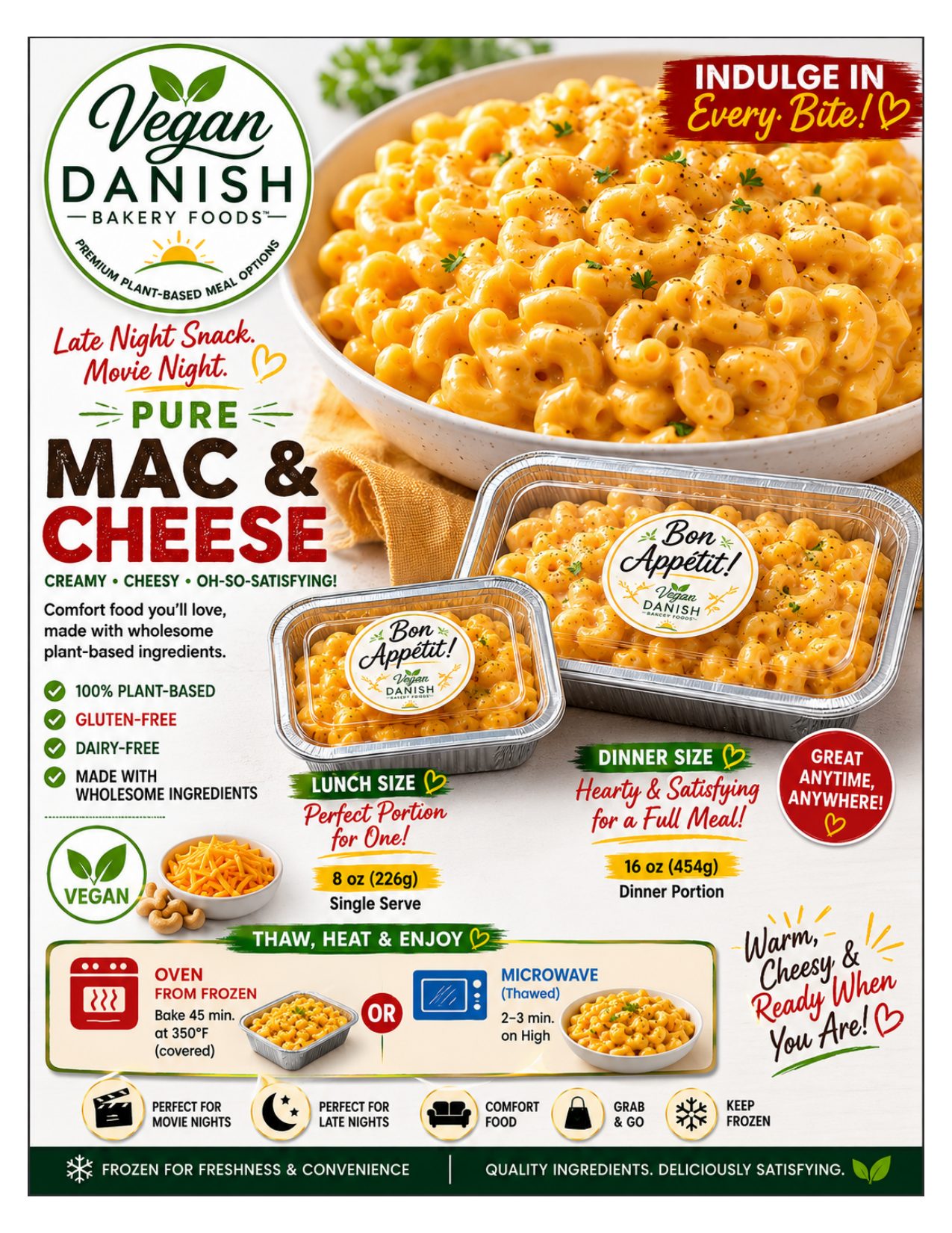 Pure Mac & Cheese sell sheet preview